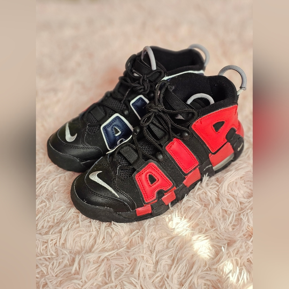 Nike Air More Uptempo GS Black/Grape/Gold WITHOUT ORIGINAL BOX